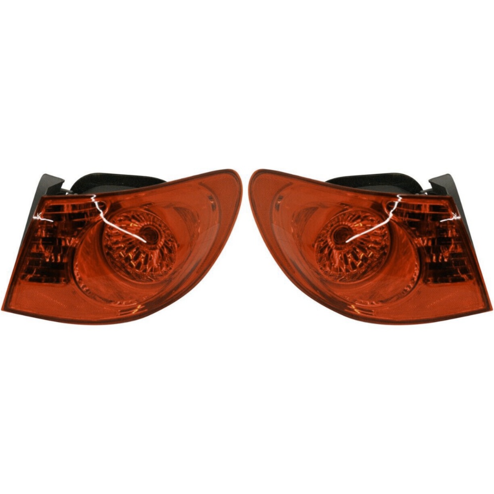 Set Of 2 Tail Light For Hyundai 2007-2010 Elantra Sedan Left & Right Outer