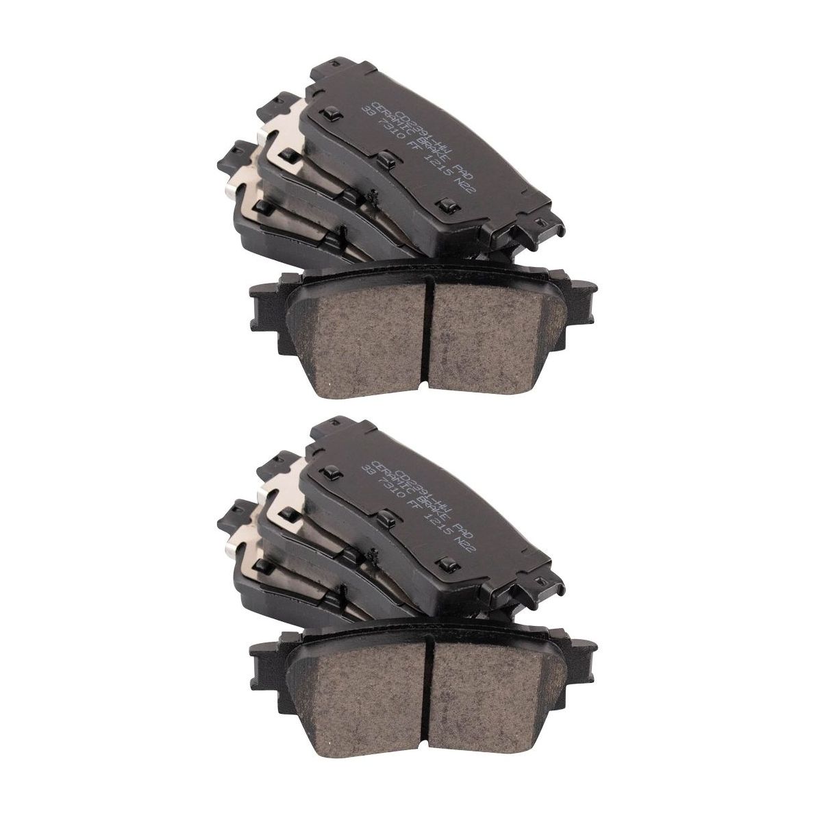 2 Sets Of - For Pathfinder 21-22 Rogue Rear Ceramic Brake Pads