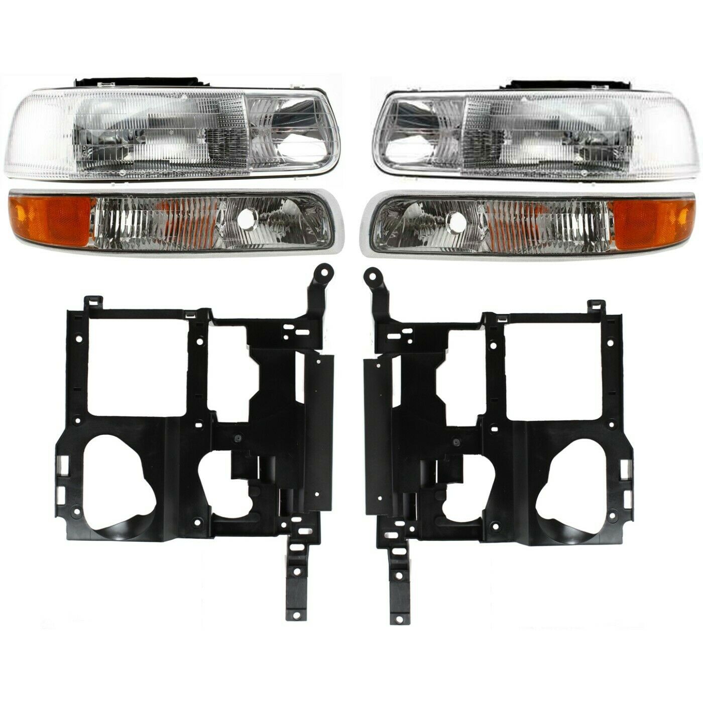Headlight Parking Light Lamp Mounting Bracket Kit LH RH For Chevrolet Truck