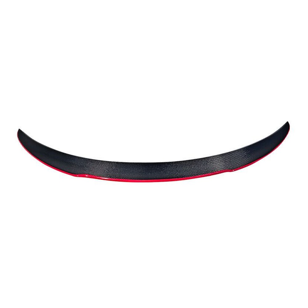 Fits 13-18 Benz CLA-Class C117 FD Style Carbon Fiber CF Red Line Trunk Spoiler