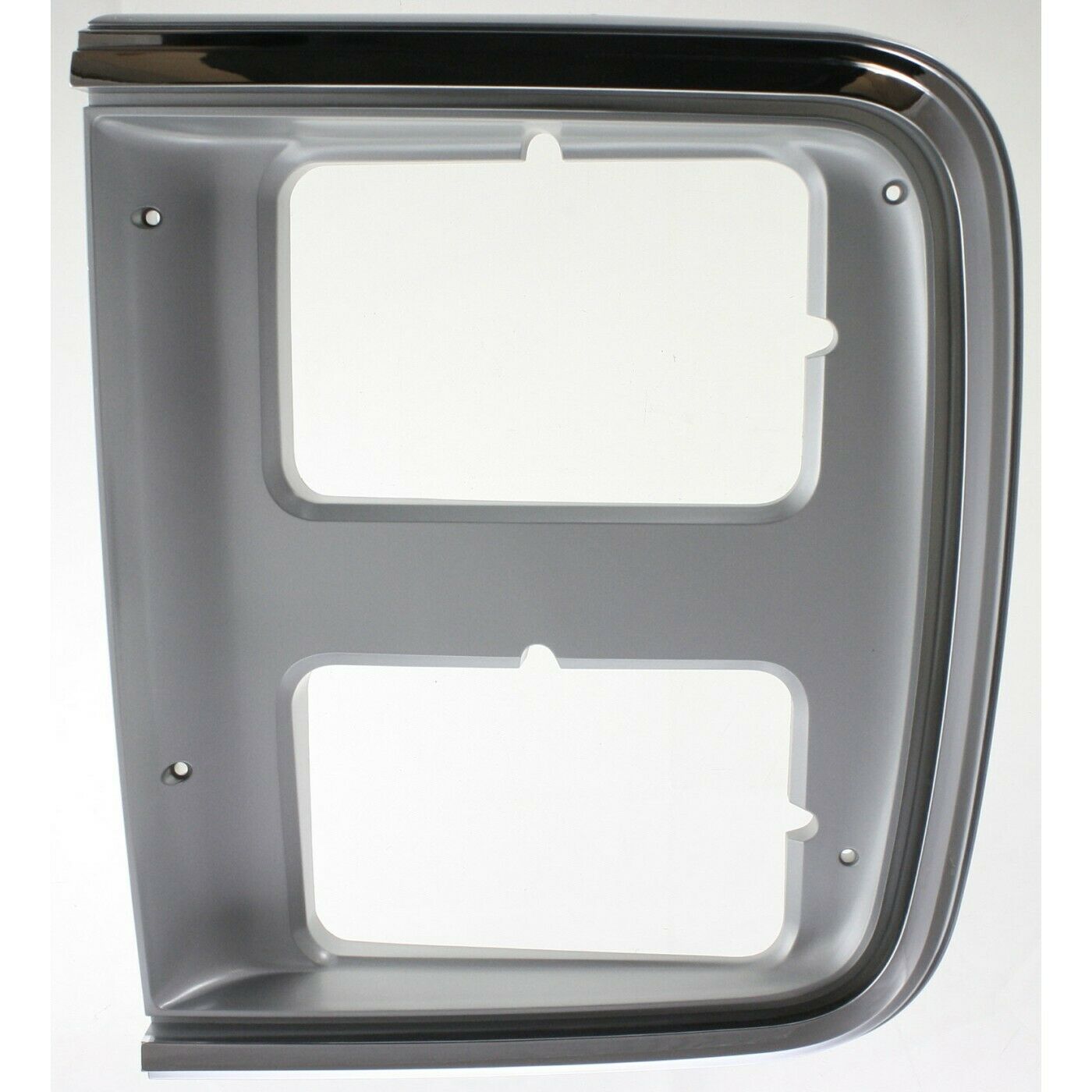 Chrome Headlight Trim Bezel Dual Headlights Pair Set For 85-91 GMC Chevy Van