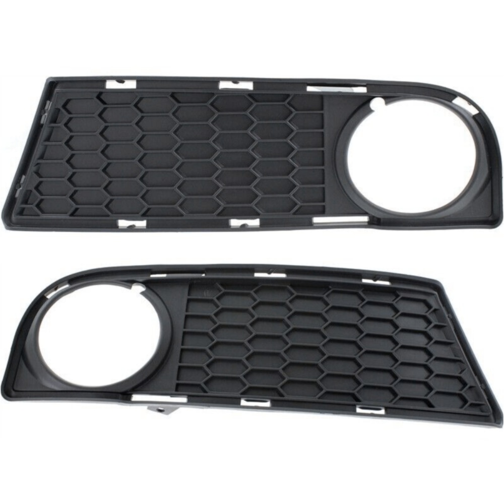 Fog Light Trim Set Of 2 For 08-13 128i Base Black Left & Right Side W/ M Pkg