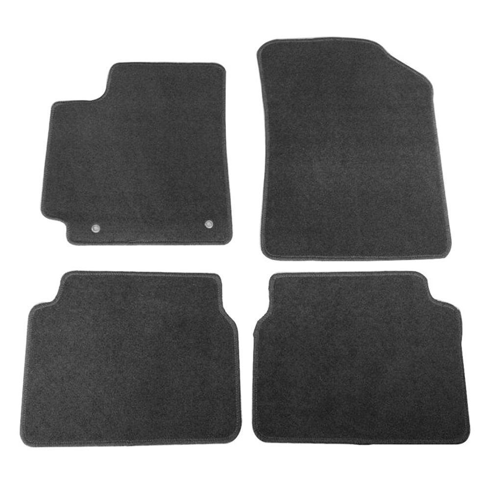For Toyota 2009-2013 Corolla CE Sedan Floor Mats Nylon Black Auto Carpets 4PC
