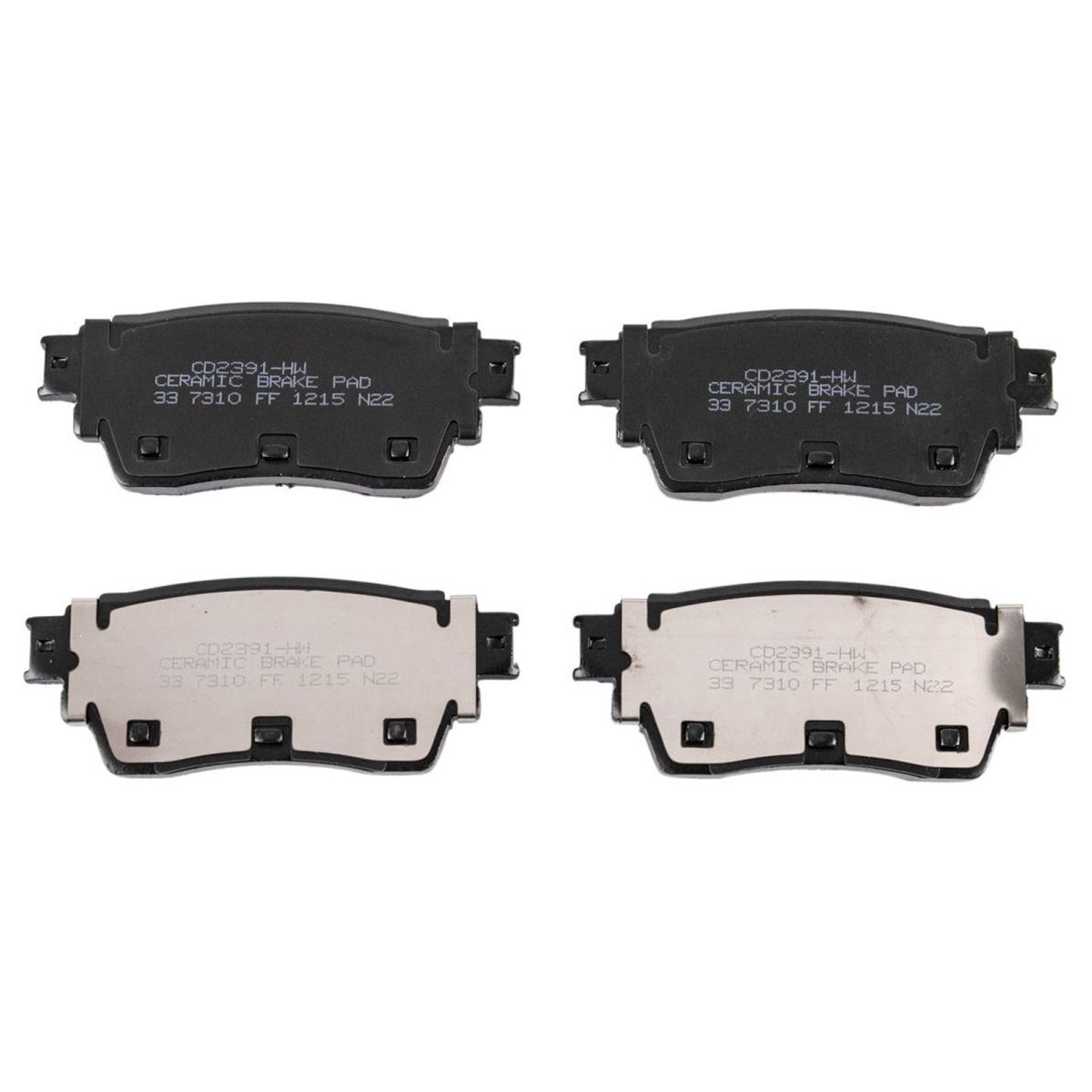 2 Sets Of - For Pathfinder 21-22 Rogue Rear Ceramic Brake Pads