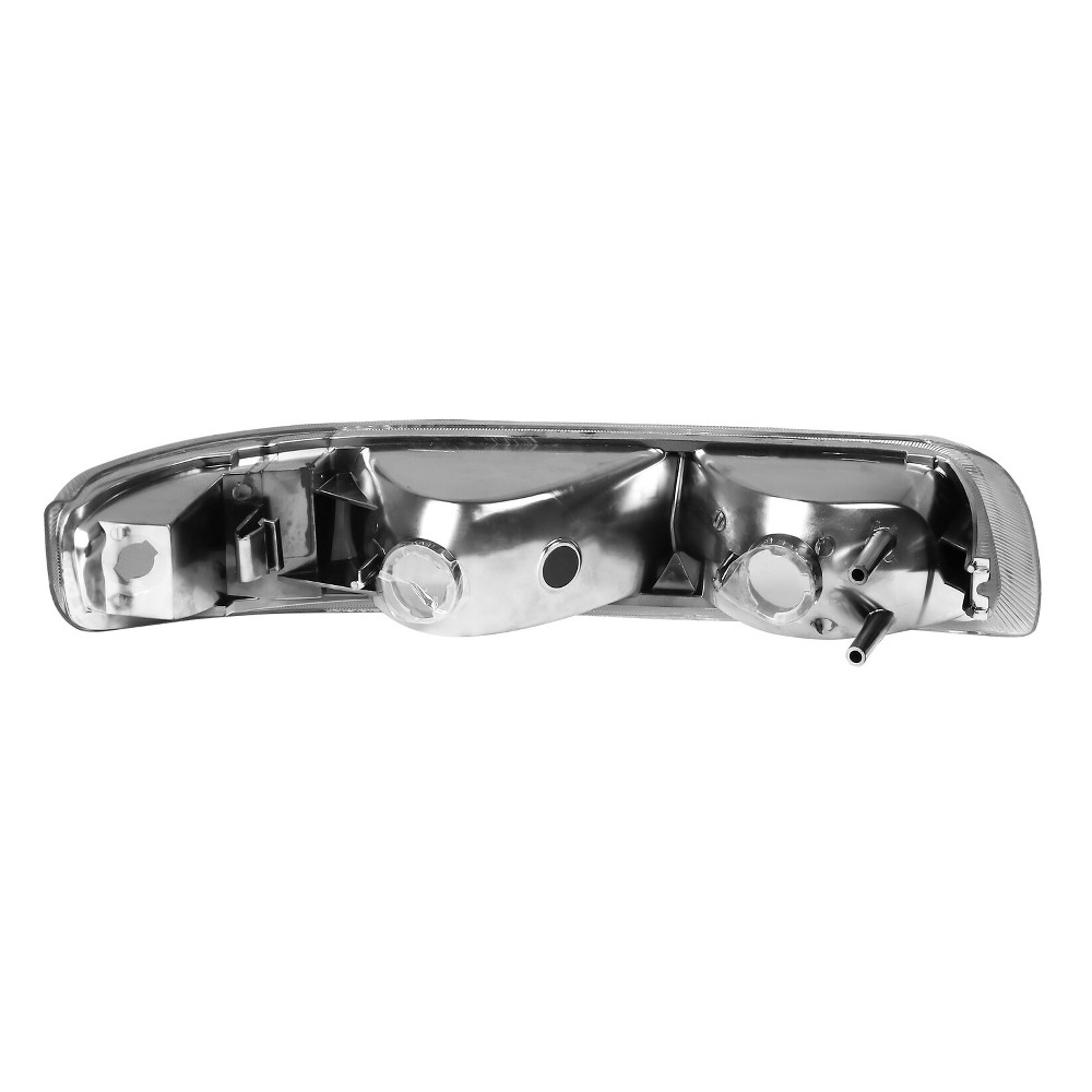 Chrome Headlight Front Lamps LH & For Chevy 99-02 Chevy Silverado 00-06 Suburban