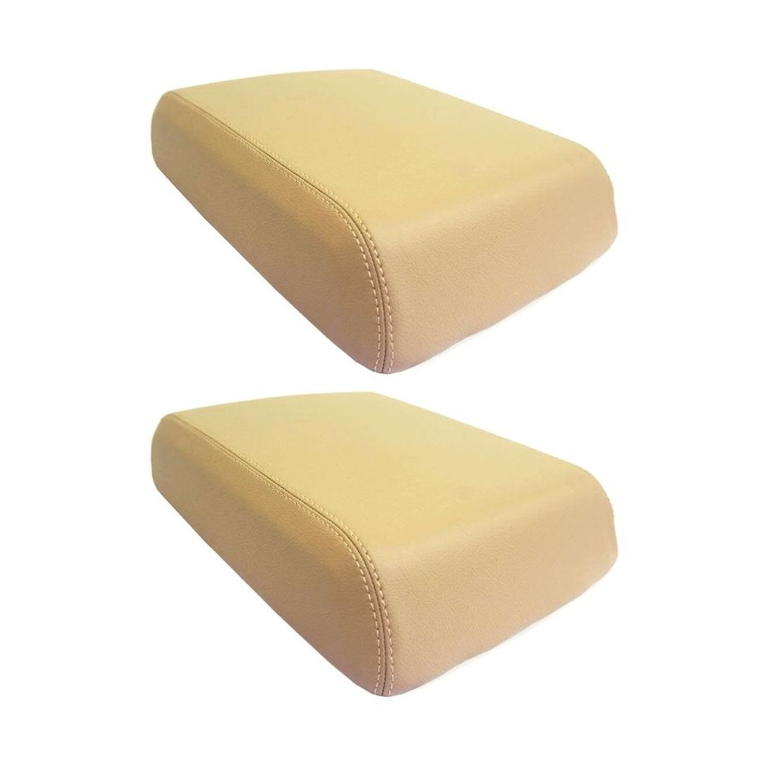 2 Sets Of - Center Console Armrest Leather Synthetic Cover For 99-09 F-250 99-01 Lobo