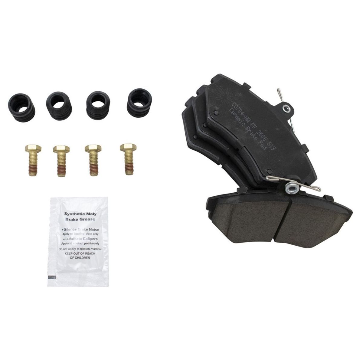 For 1997-2002 Cabrio Convertible Front Ceramic Brake Pad & Rotor Kit W/Fluids
