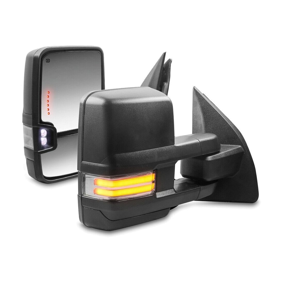 Pair Power Heated Tow Mirrors For Excursion F250 F350 F450 F550 SuperDuty