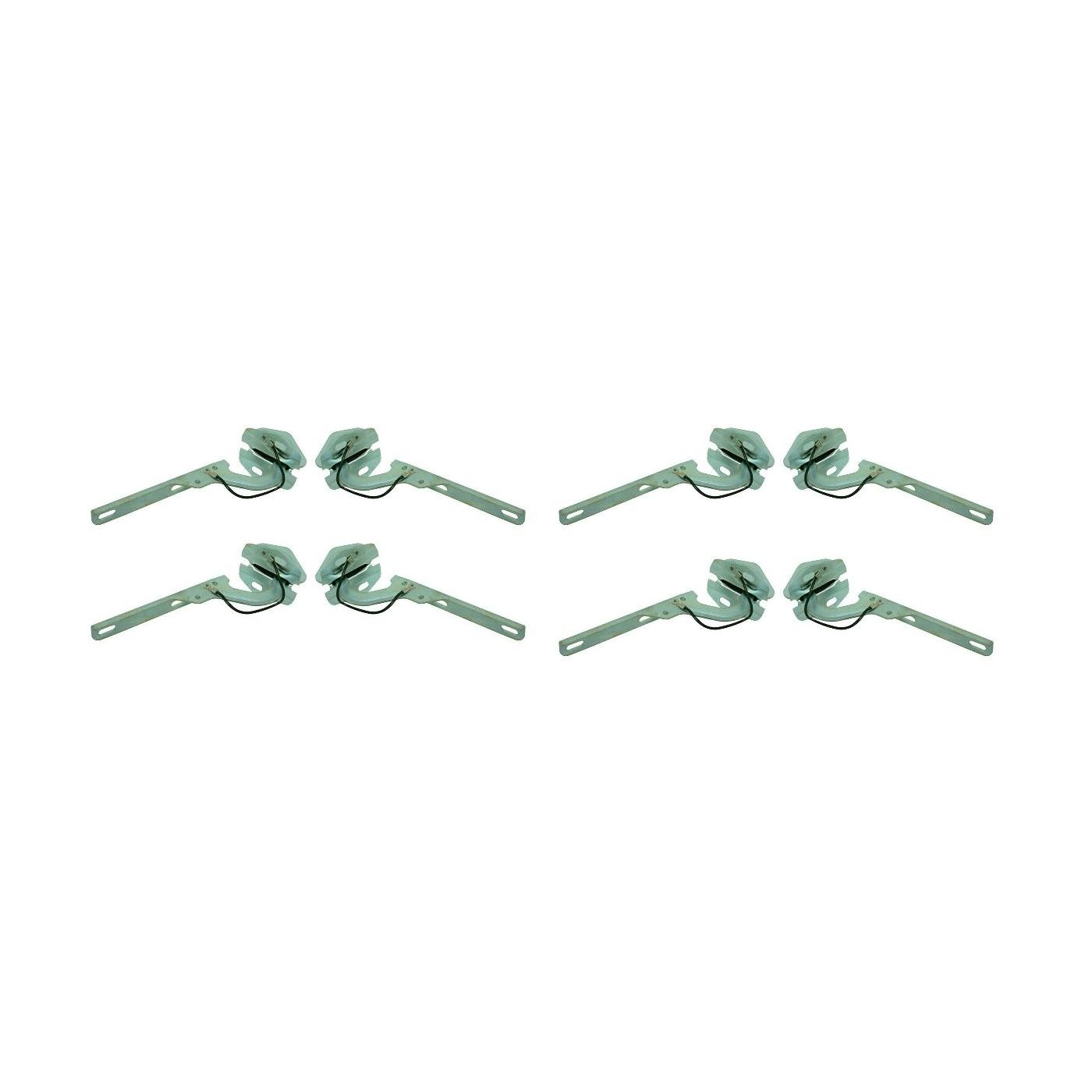 8 PCS - Hood Hinges Set Driver & Passenger Side For 1983-2006 Ford Mazda LH RH