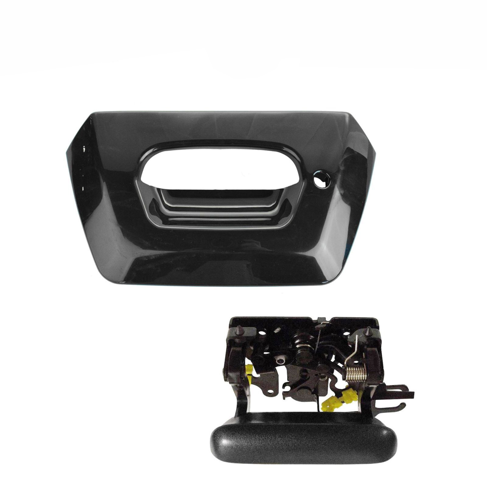Tailgate Handle And Bezel SET Black For Chevrolet Avalanche 1500 Avalanche 2500