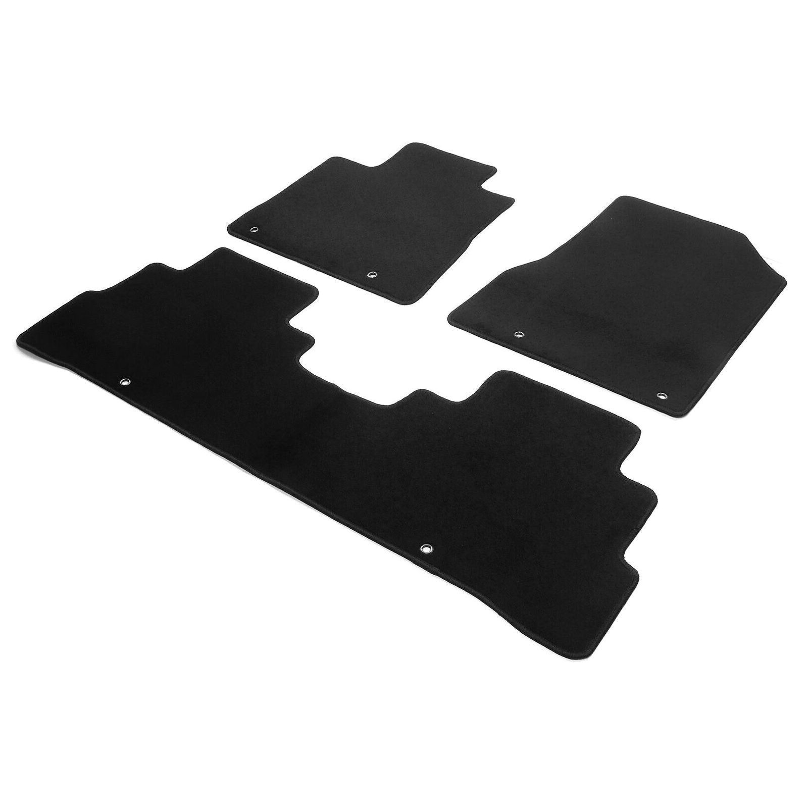 For 2015-2024 Nissan Murano SL Front Rear Floor Mats Carpet Nylon 3PCS Black