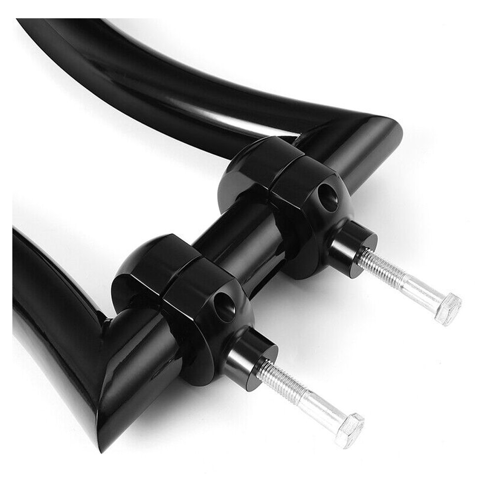 Black 16" Rise 2" Ape Hanger Handlebar & Risers For Harley-Davidson