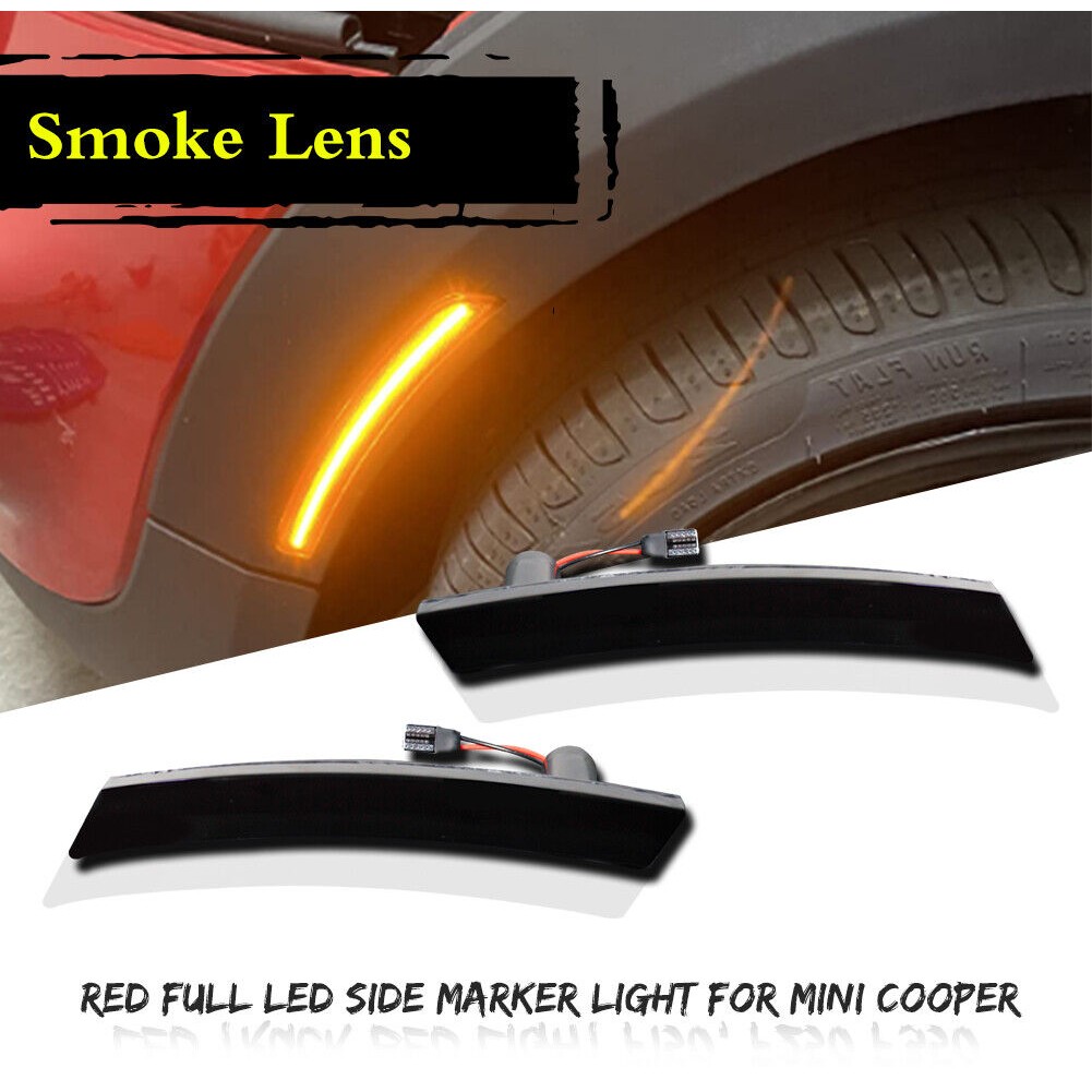 R50 R52 R53 Smoked LED Side Marker Light Front Amber 2X