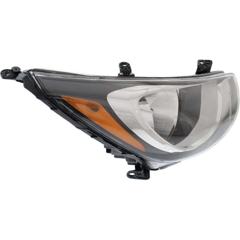 Headlight Set For Hyundai 2012-2014 Accent Left And Right With Bulb 2Pc