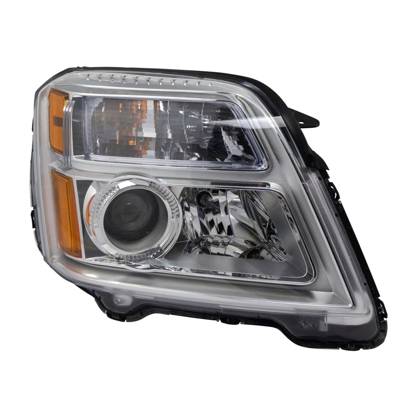 Halogen Headlight Lamp With Chrome Bezel For 16-17 GMC Terrain Sport Utility SUV