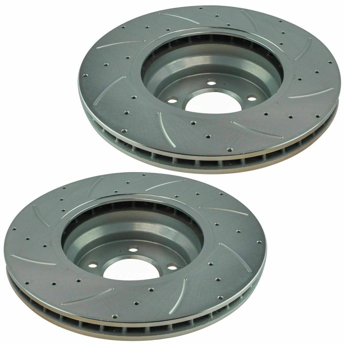 For BMW Performance Brake Rotor Drilled Slotted Zinc & Posi Ceramic Pad