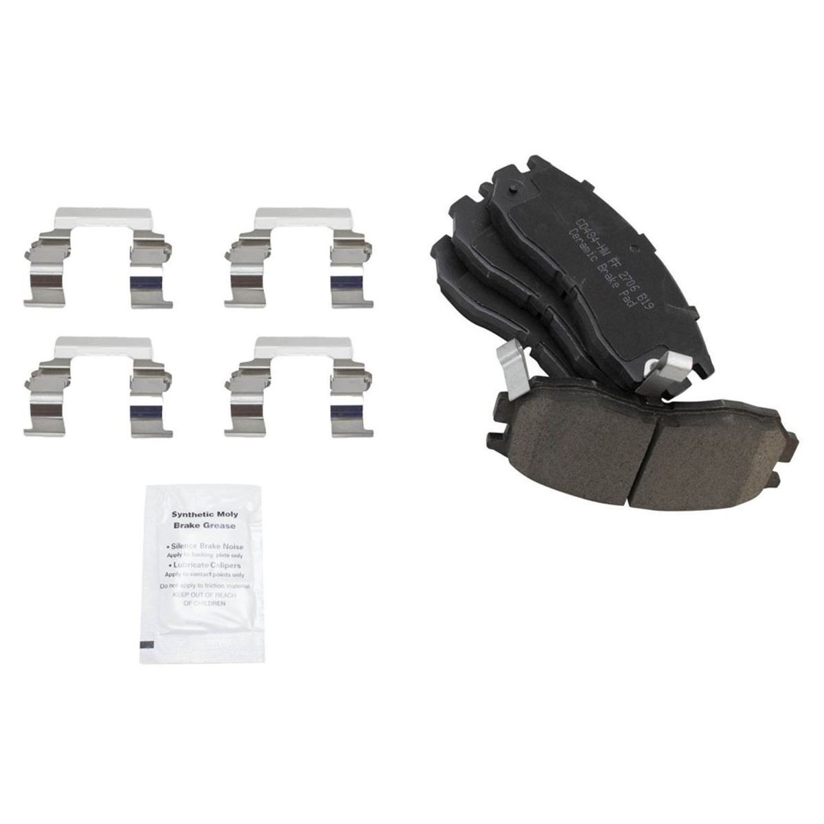 Front Ceramic Brake Pad & Performance Cross Drilled Slotted Rotor Kit