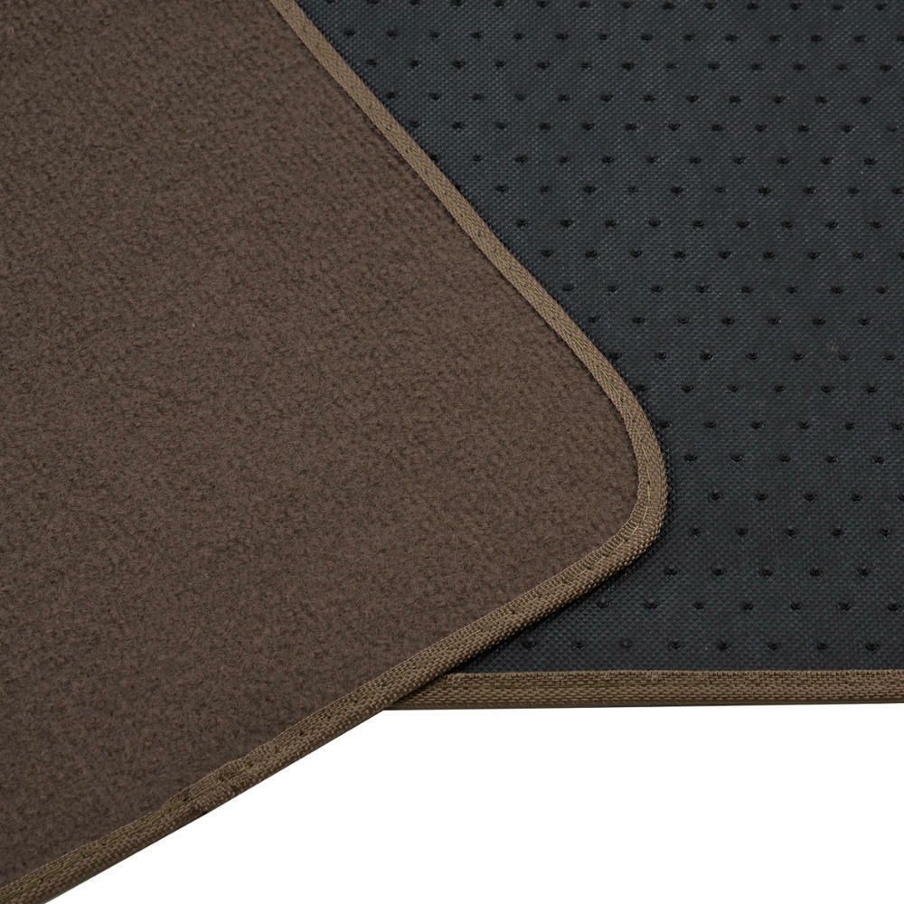 Dark Beige Car Floor Mats Liner Pads Mat Standard For 2003 RS6 4pc Auto Brown