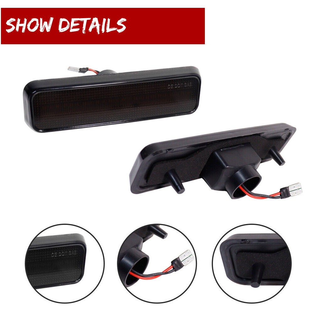 Smoked LED Front Side Marker Lights
