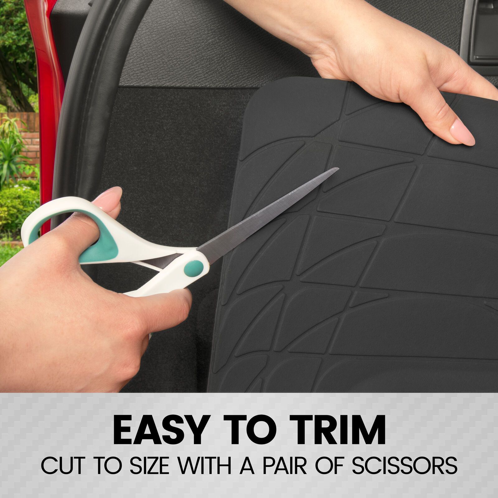 Trunk Floor Mat Liner All Weather Semi For 2004-2009 Kia Amanti Sedan Black