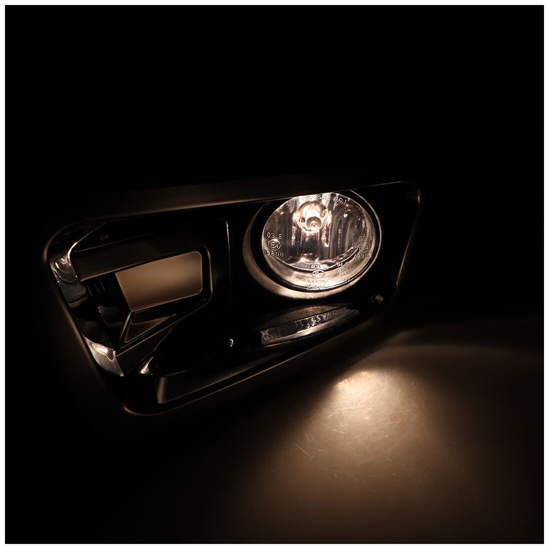 For 2017-2019 TITAN Platinum Reserve Fog Lights Chrome Bezels Smoke Lens Lamps
