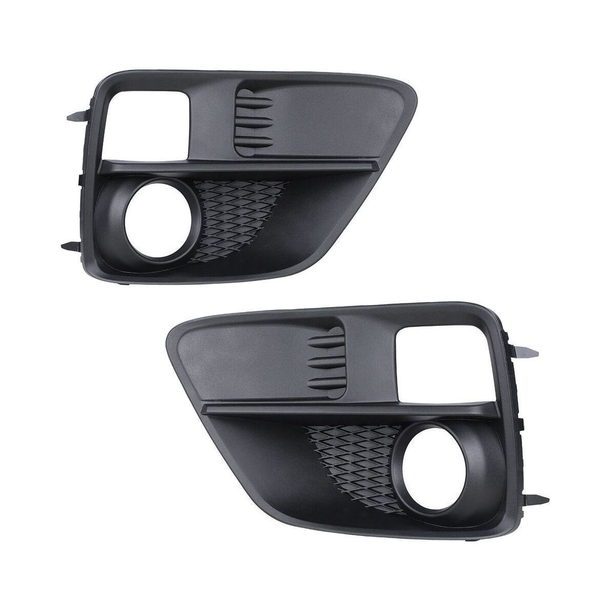 Fog Light Pair For 2015 2016 2017 Subaru WRX/WRX STI Bumper Black Bezel Cover