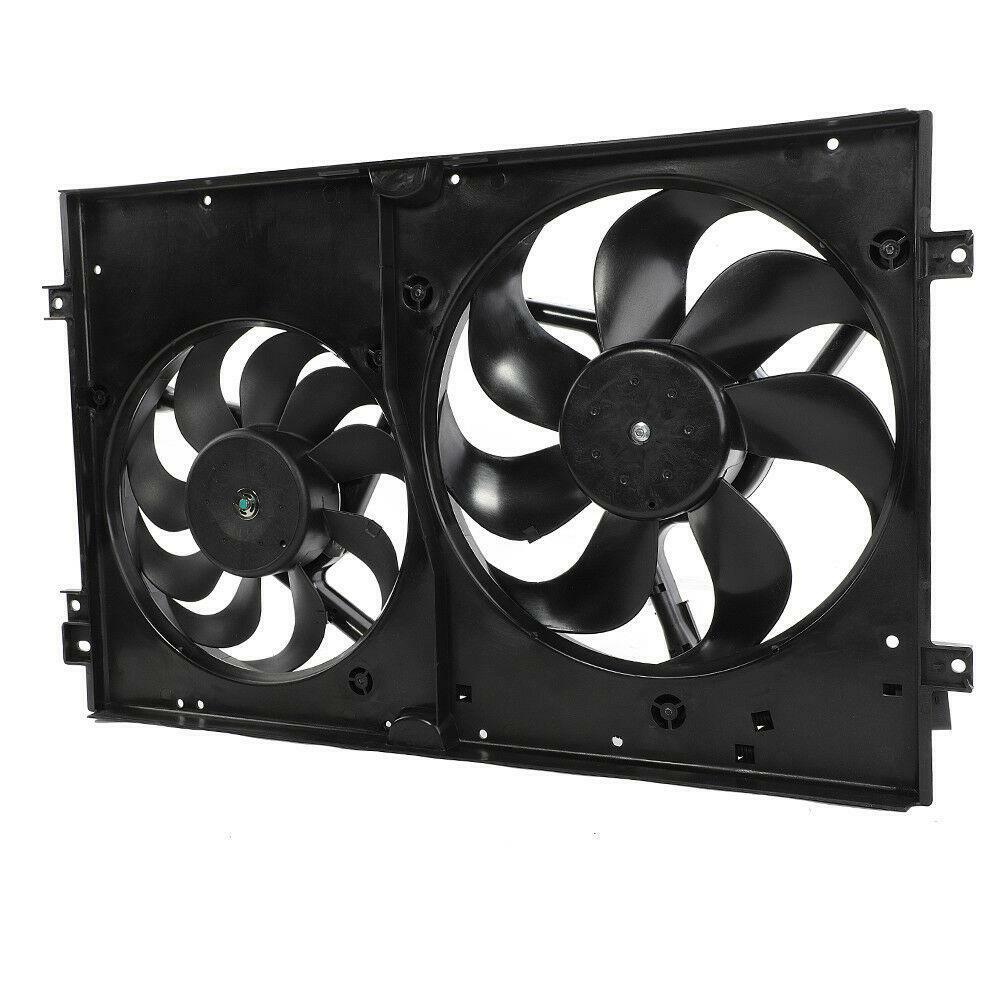 Dual Radiator Cooling Fans & Motors For Audi TT TT Quattro Volkswagen Golf Jetta