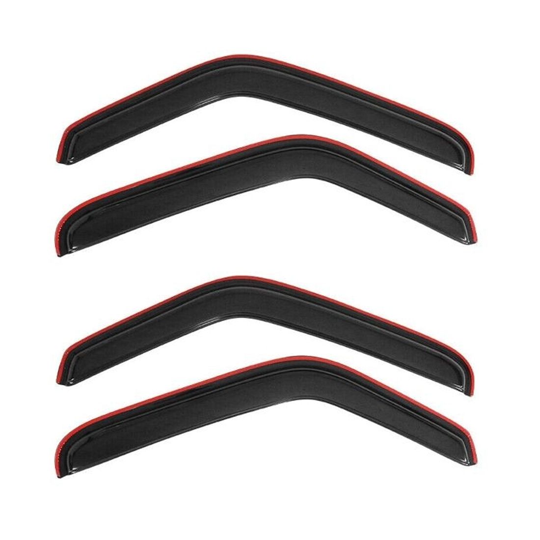 2 Sets Of - Fits 93-11 Ford Ranger In Channel Window Visors Rain Sun Guard Vent Set