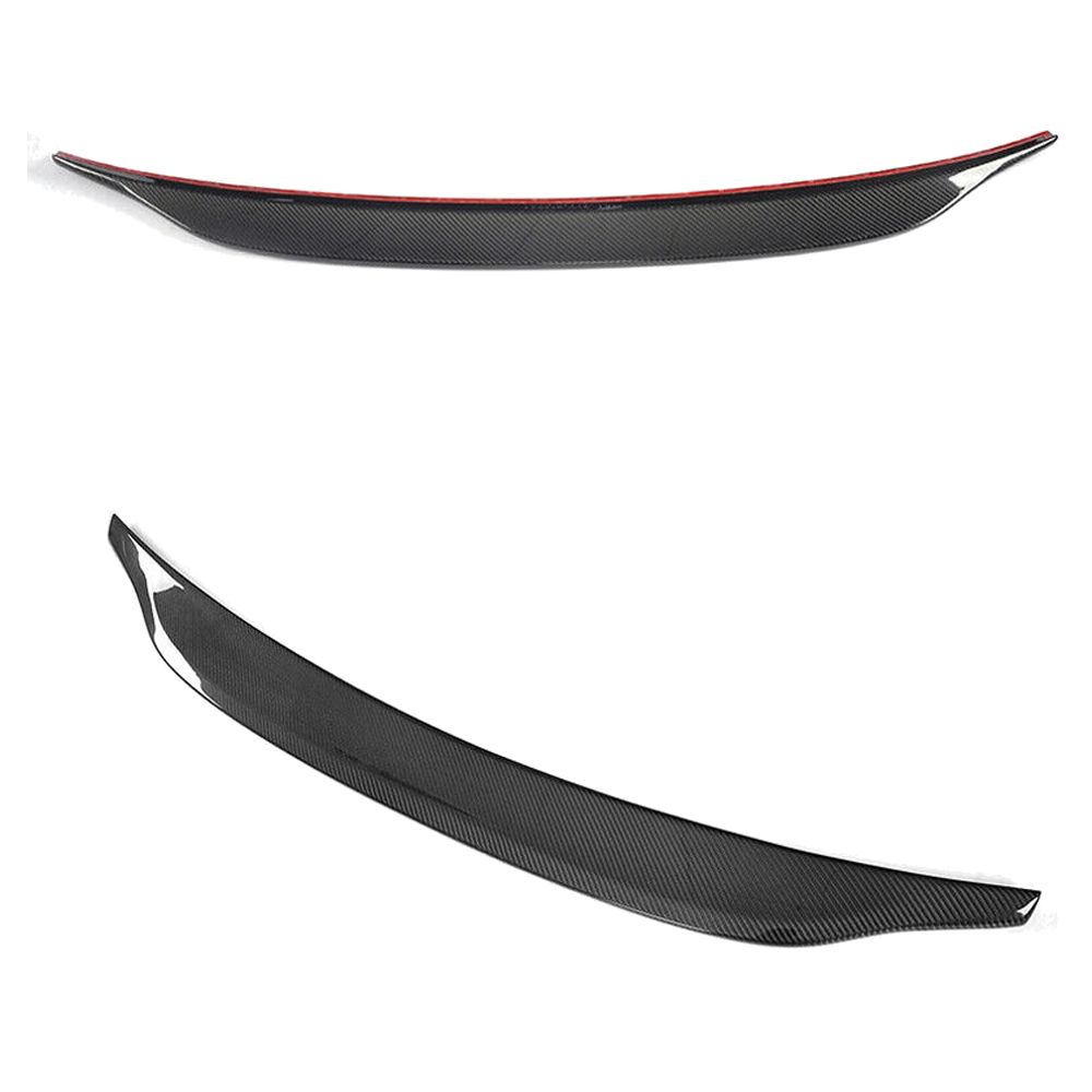Fits 17-23 Audi A4 S4 B9 Style Carbon Fiber Rear Trunk Spoiler Wing Tail Lip