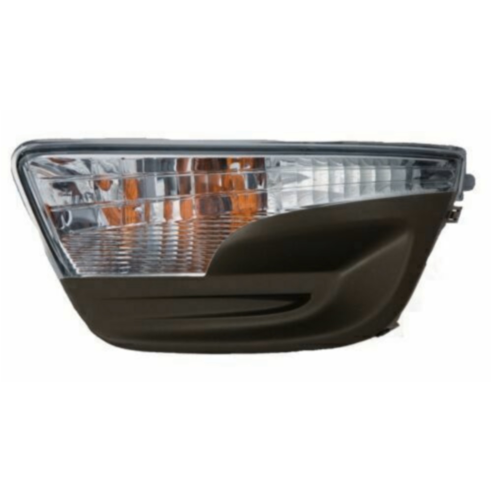 Front Left Side Signal + Fog Lamp Cover Textured For 2013-15 Nissan Altima Sedan