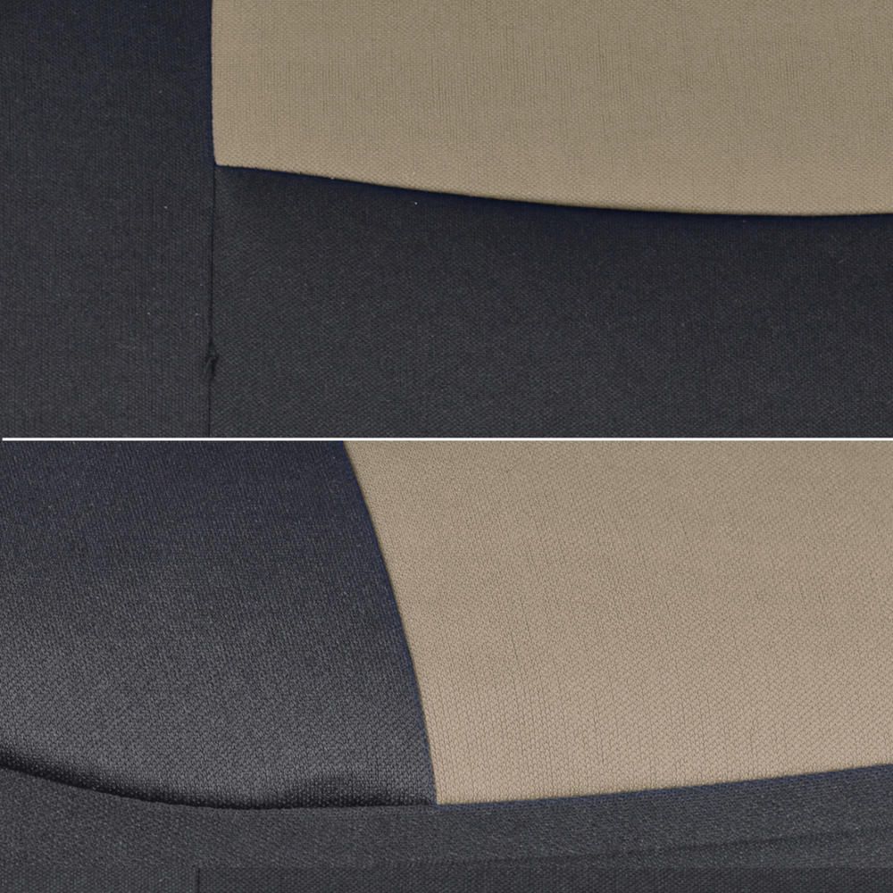 Car Seat Covers For 2011-2015 200 Limited 2 Tone Beige & Black W/Split Bench
