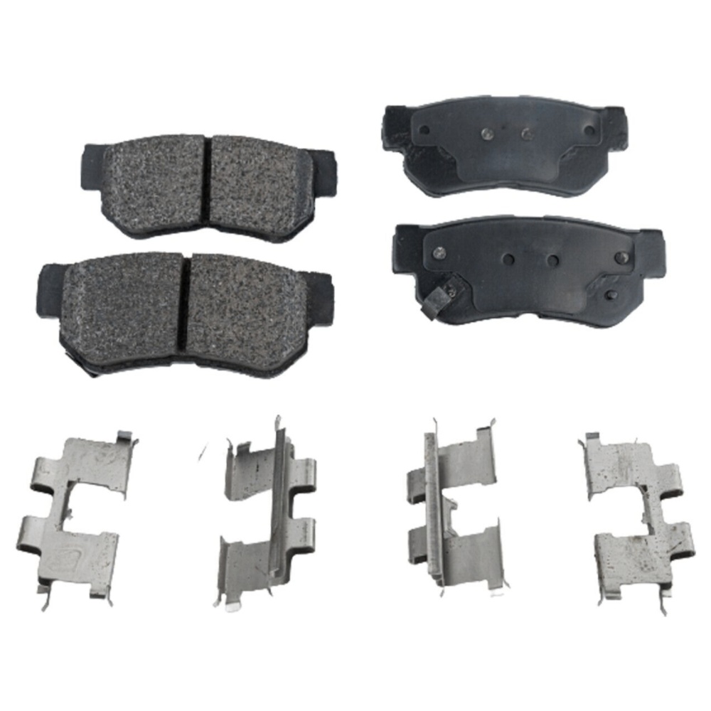 Brake Rotor Brake Pad Kit For 2009 Azera 2005-2008 Sonata Rear Solid 2-Wheel Set