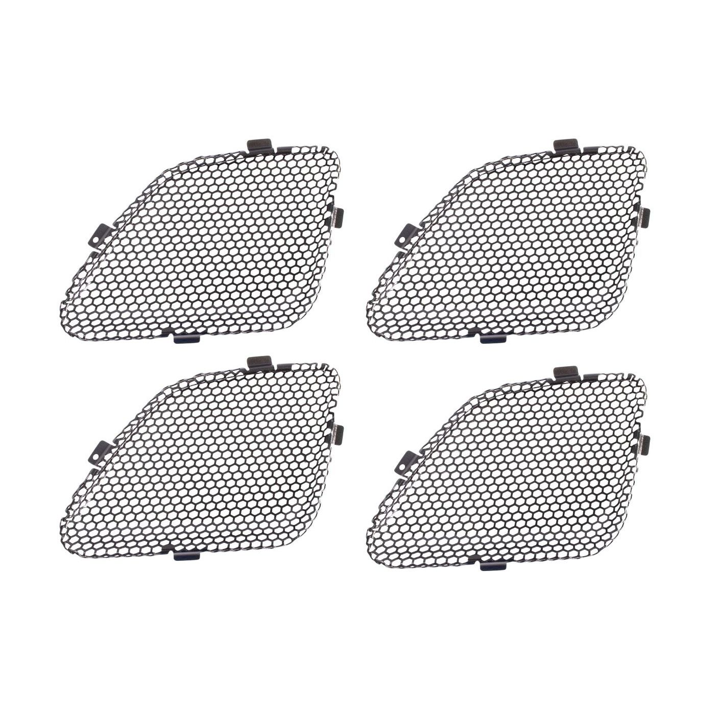 4 Sets Of - Front Right Upper Black Mesh Grille Insert For Pontiac 2005-2009 G6