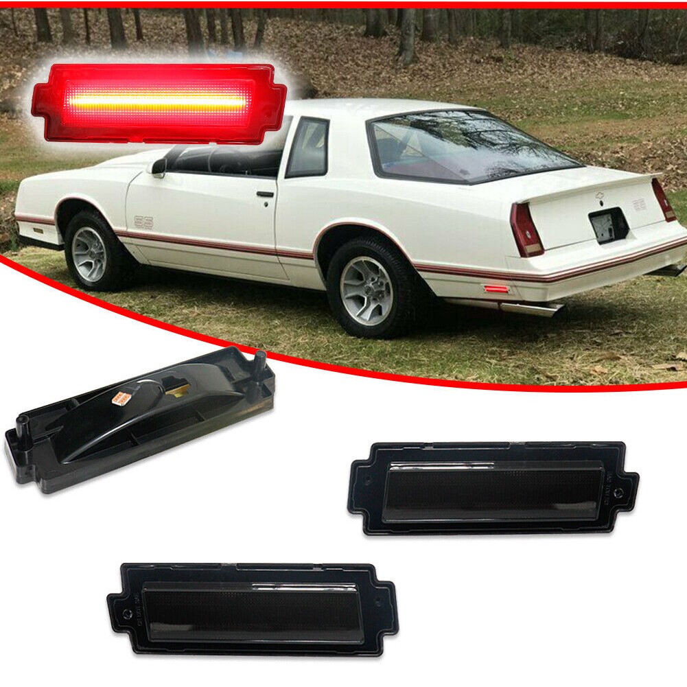 Smoked Red LED Rear Bumper Side Marker Lights