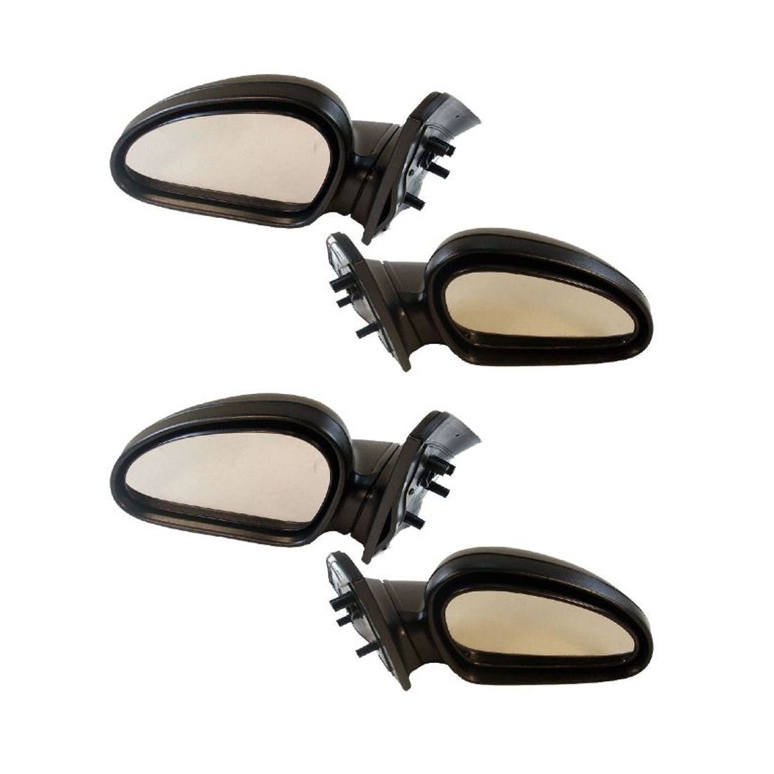 2 Sets Of - Manual Door Mirrors Set For Ford 97-02 Escort Mercury 97-99 Tracer Door
