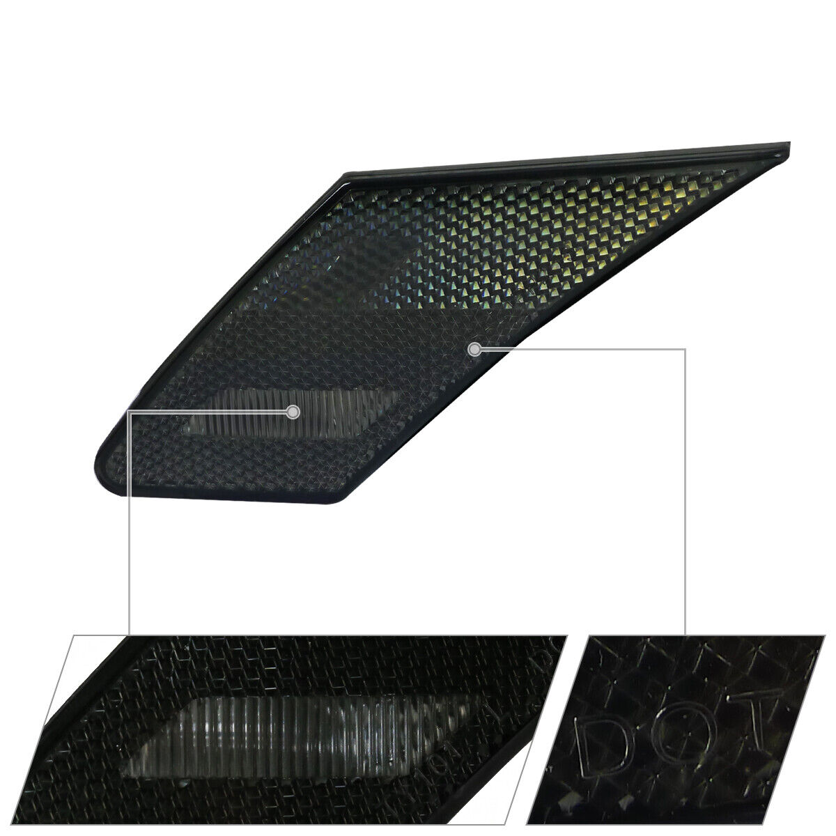4 Sets Of - Smoke Side Marker Lights FRS Bumper Signal Lamps