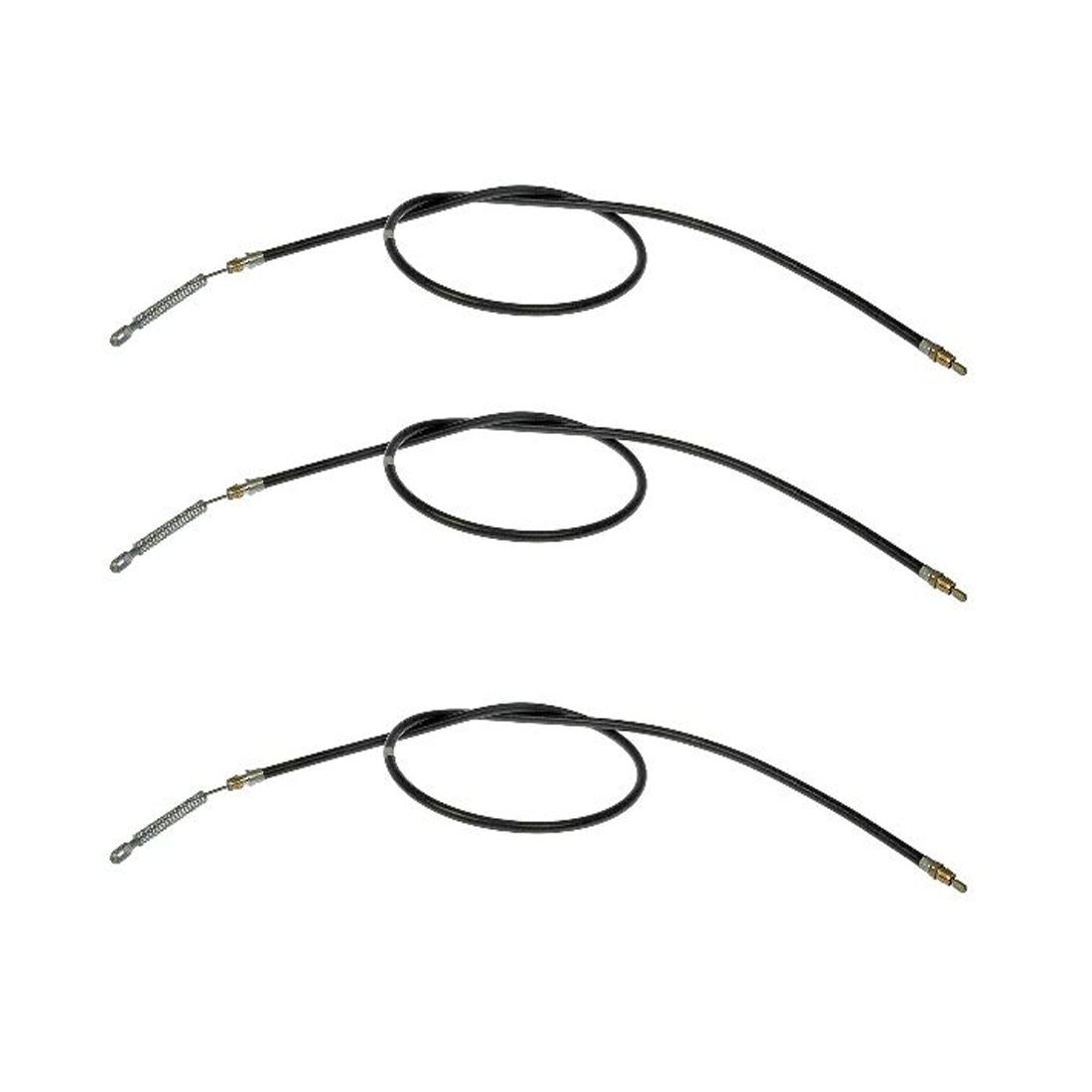 3 Sets Of - For 1995-2001 Explorer Limited Sport Utility Parking Brake Cable Rear