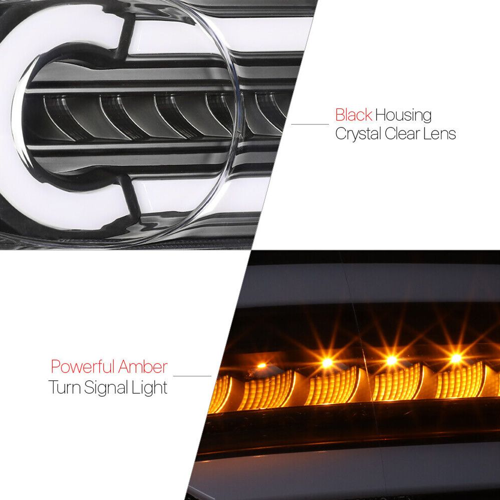 For FJ Cruiser A86536-1LCKB70CJFBLLB SIGNAL/led BAR} Black/Clear Corner Light