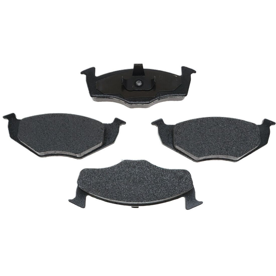 Front Slotted Disc Brake Rotors & Pads For 1981-1982 Rabbit L Hatchback 239mm