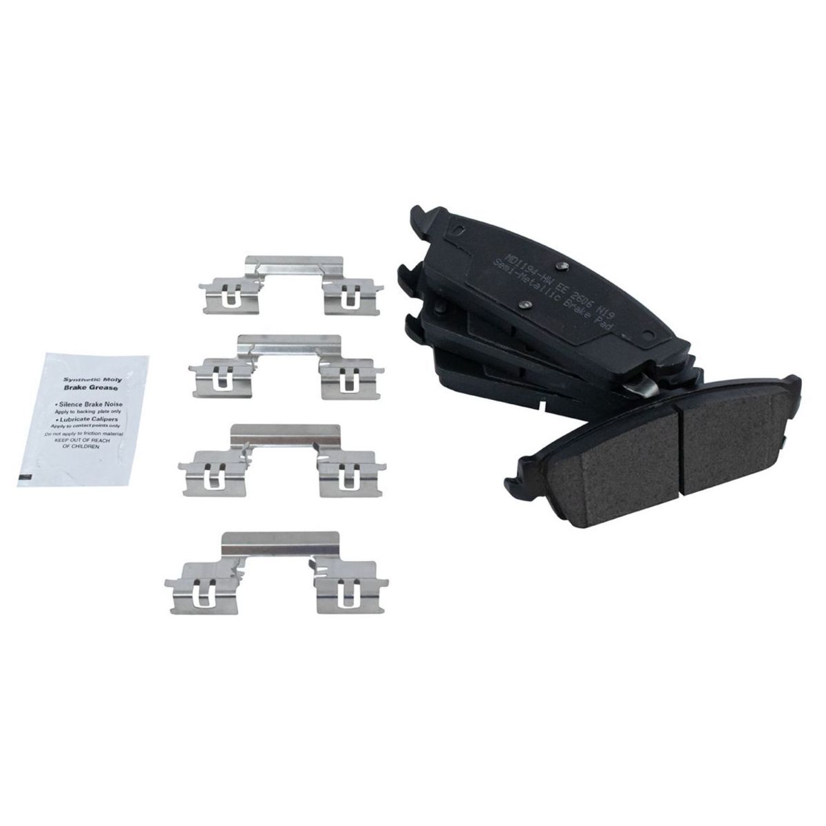 For 2007-2014 Escalade ESV Rear Metallic Brake Pad Coated Rotor Kit W/Fluids