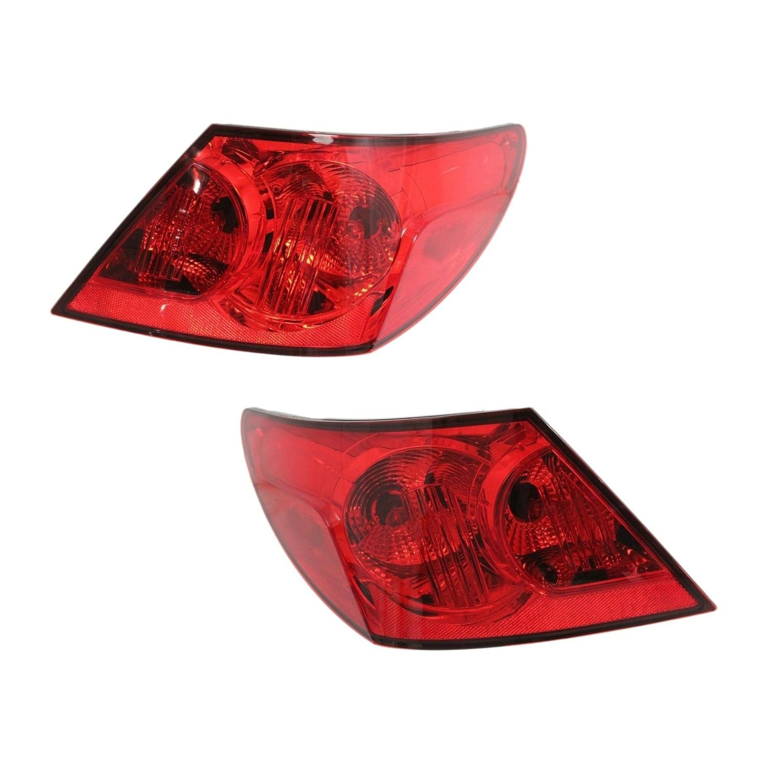 Halogen Tail Light Set For 2009-2010 Chrysler Sebring Sedan Outer W/ Bulbs 2Pcs