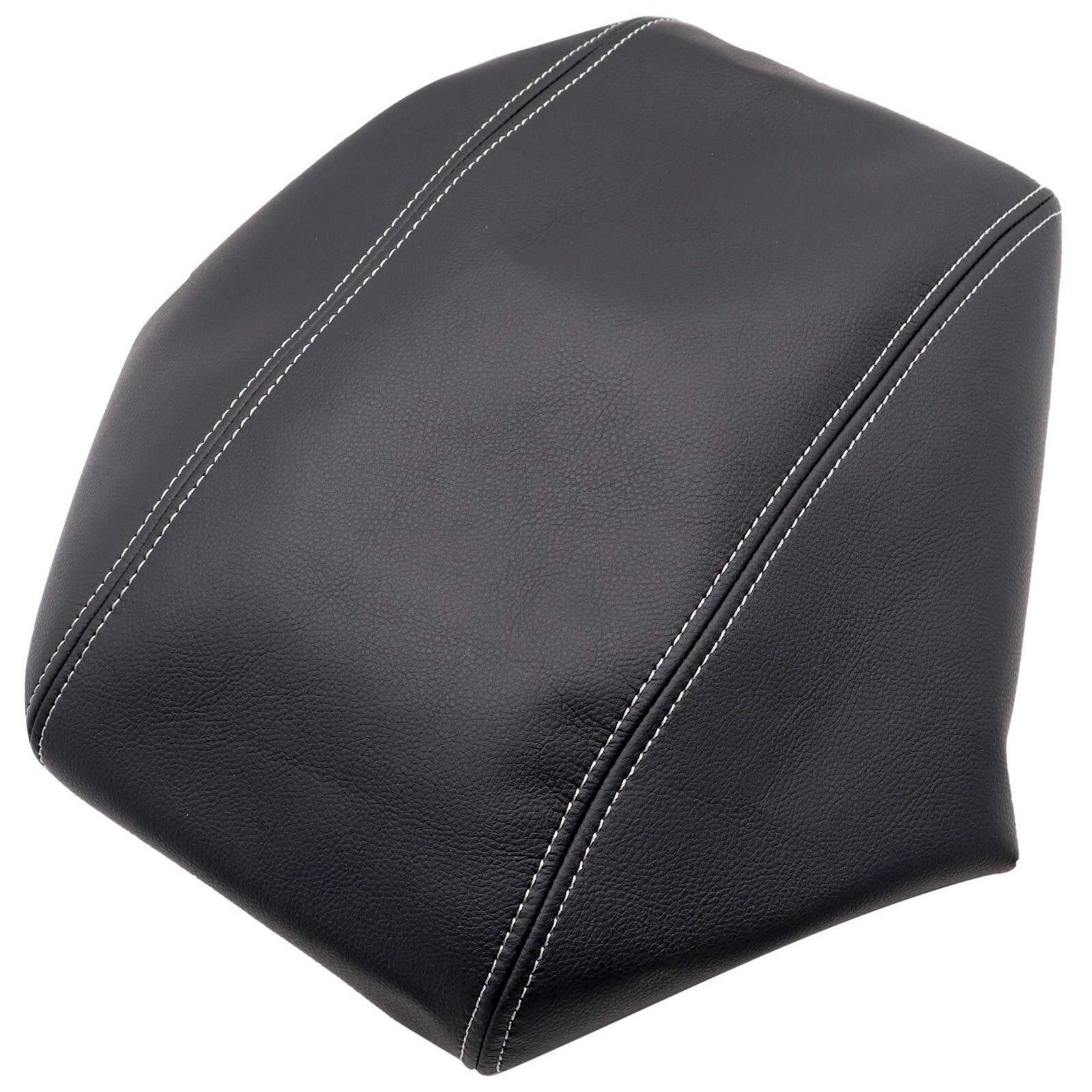 Leather Center Console Lid Armrest Cover For 11-19 Jeep Grand Cherokee Black