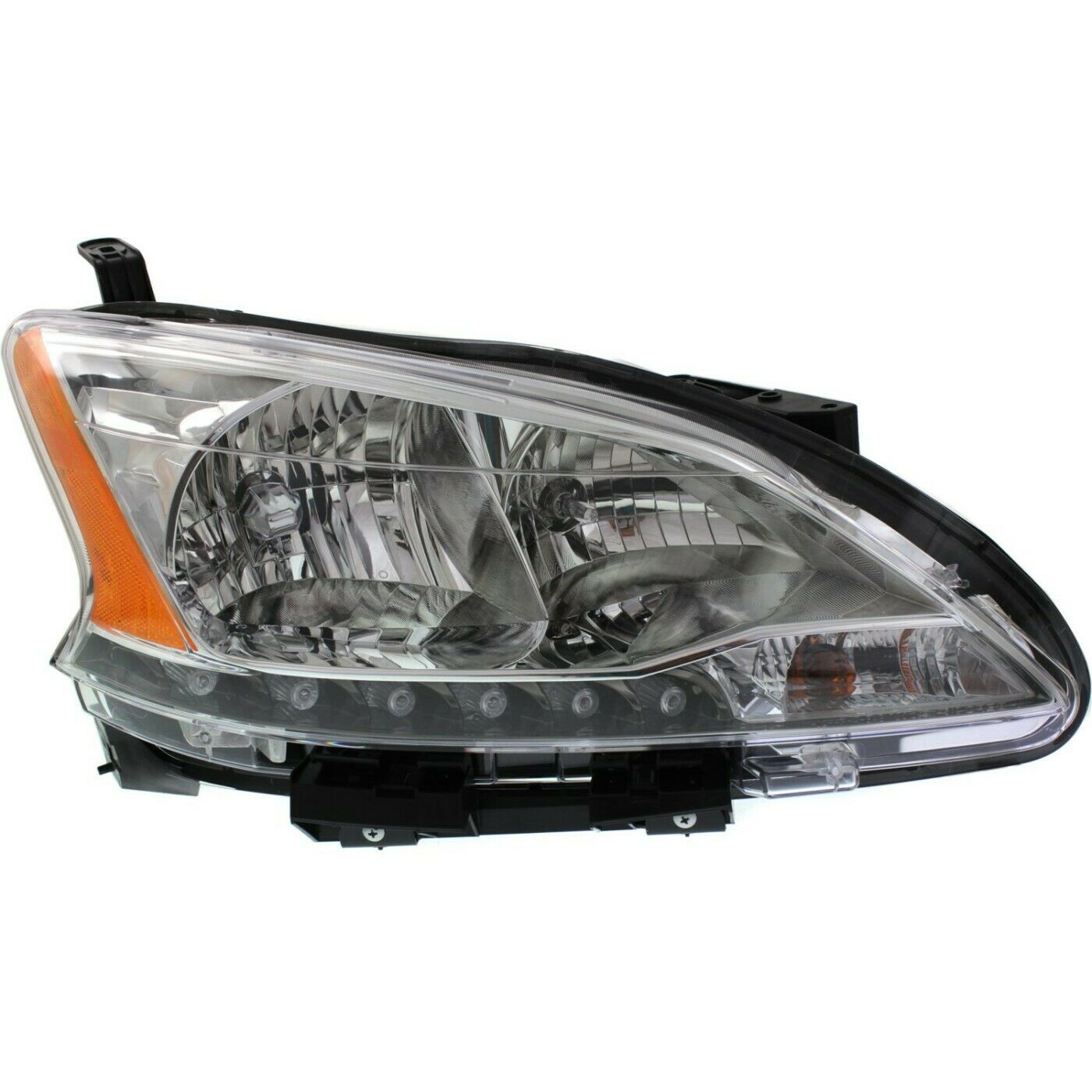 Headlights Headlamps Halogen Left & Right Pair Set For 2013-15 Sentra Sedan