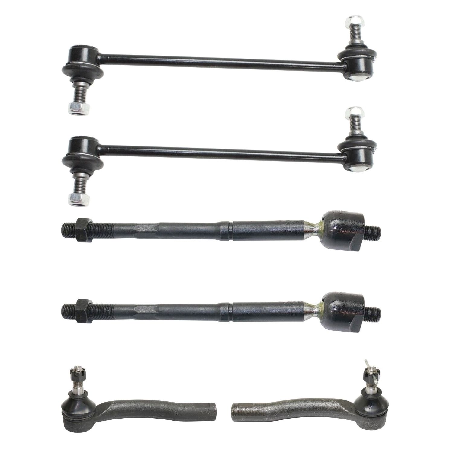 Suspension Kit For 2003-2008 Corolla CE Sedan Tie Rod End 6-Piece Kit Front
