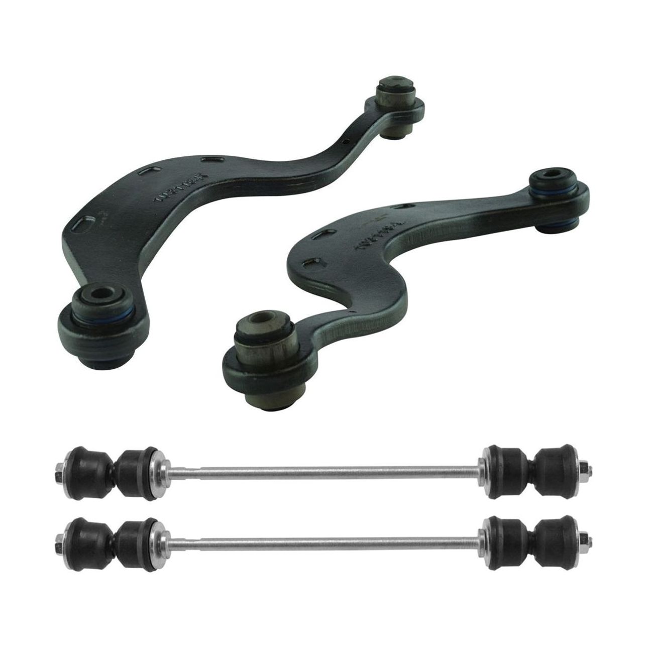 4pc Suspension Kit Rear Upper Rearward Control Arm & Sway Bar Links