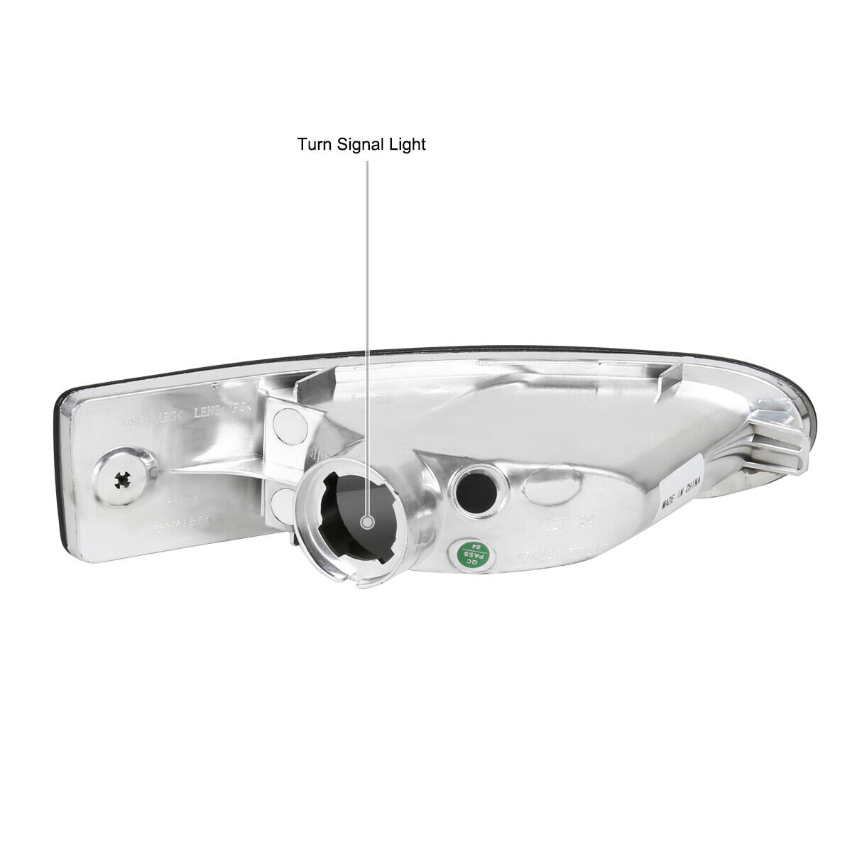 Black Bumper Lights Front Turn Signal Lamps
