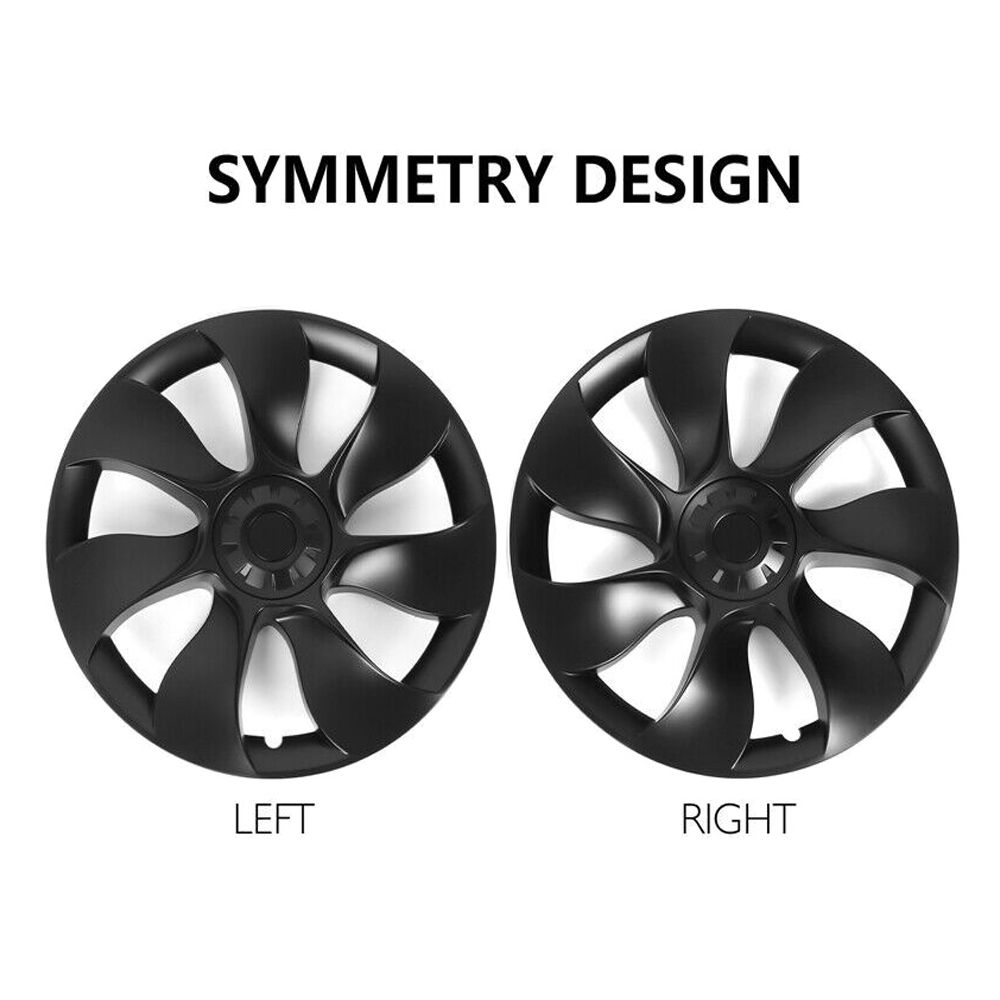 For 2020-2023 Y Y 19inch Symmetry Design Style 4pc Wheel Cover Matte Black ABS
