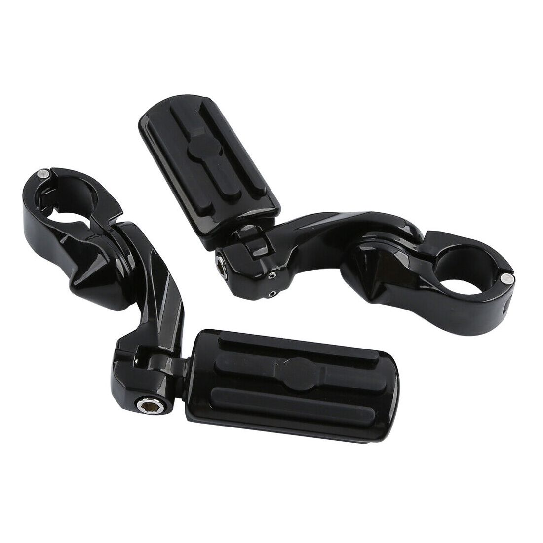 1-1/4" Universal Highway Foot Pegs Short Mount For 95-97 Bad Boy Engine Guards