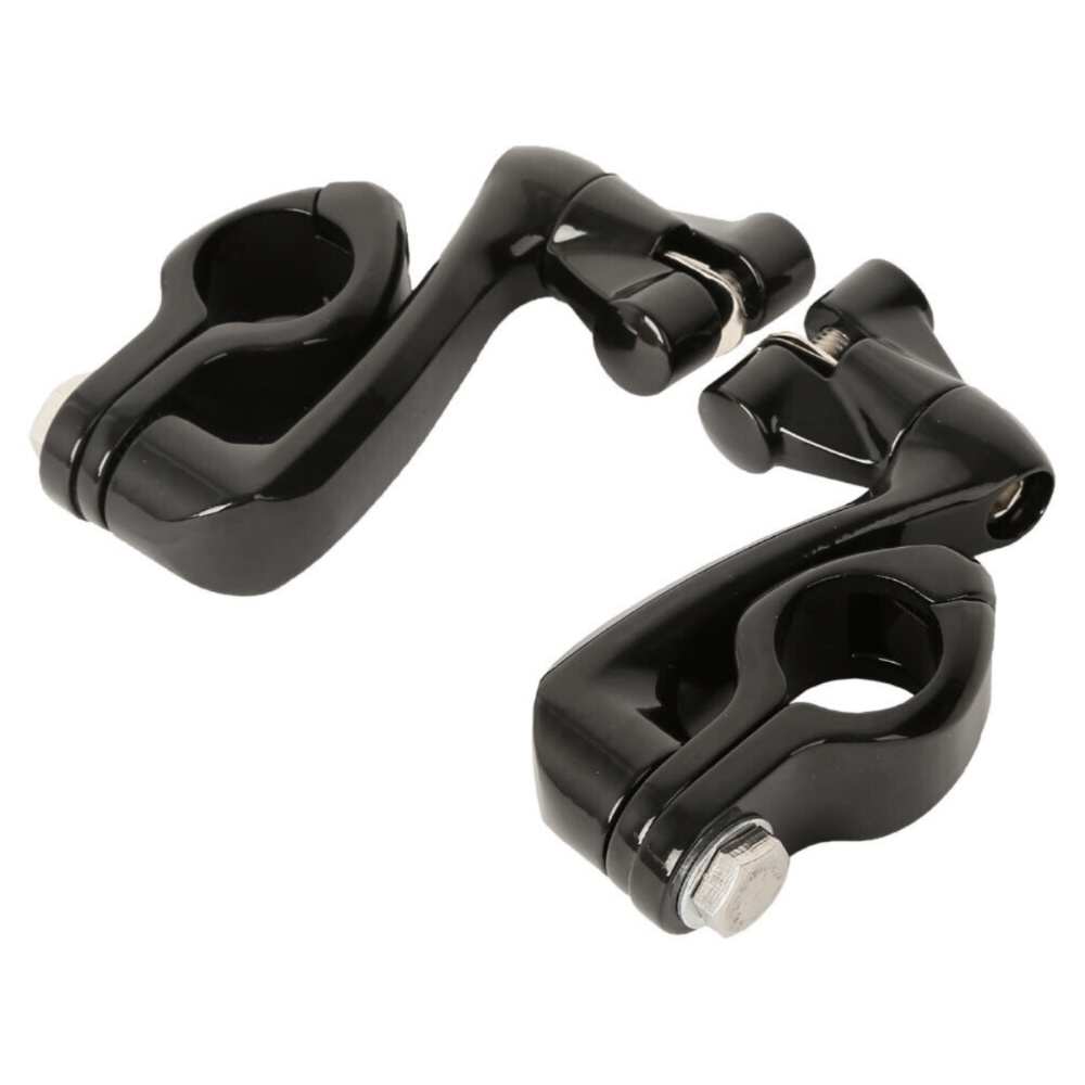 360 Adjustable Highway Foot Peg Mounting Fit For Harley 1 1/4" 32mm Engine Guard