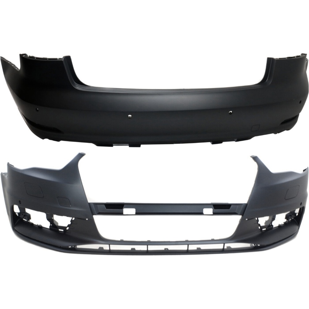 Bumper Covers Fascias Set Of 2 For 15-16 Audi A3 15-16 Audi A3 Quattro Pair